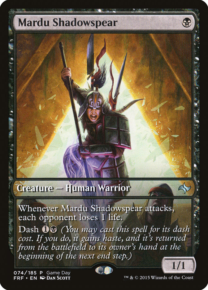 Mardu Shadowspear (Game Day) [Fate Reforged Promos] | Mindsight Gaming