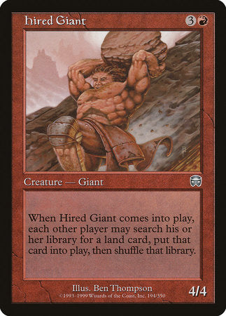 Hired Giant [Mercadian Masques] | Mindsight Gaming