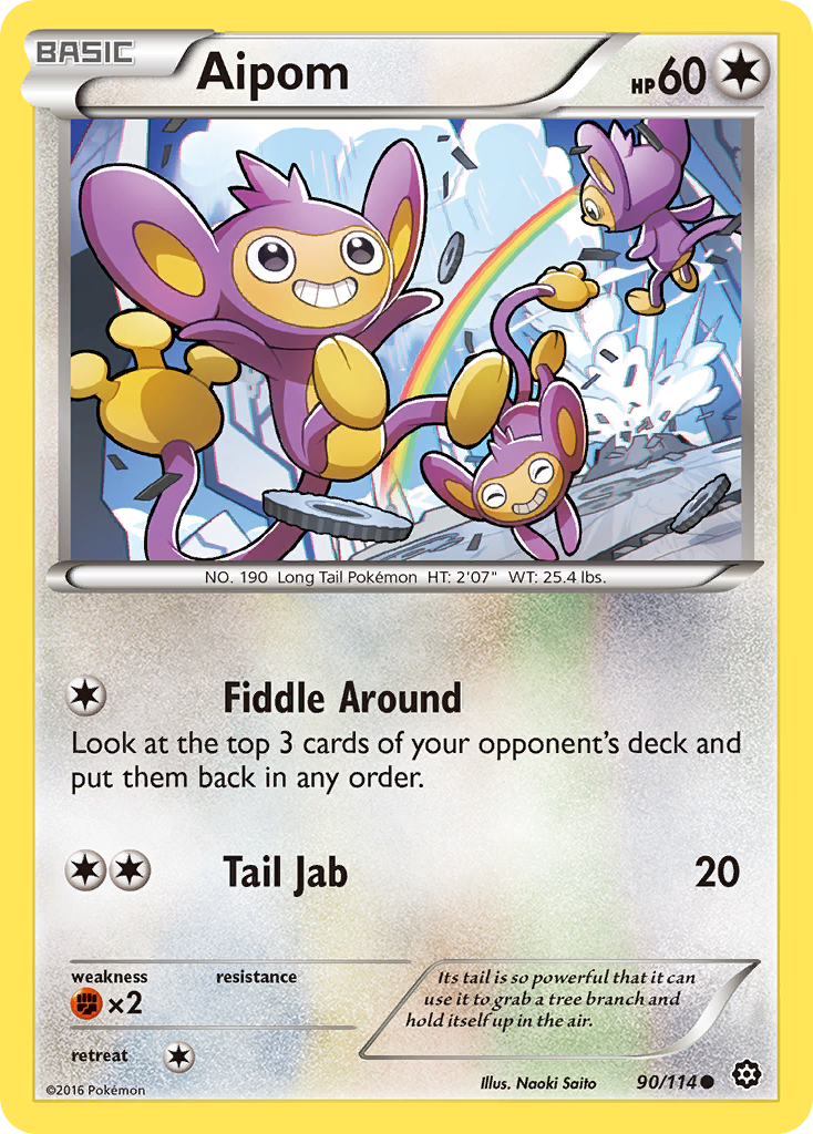Aipom (90/114) [XY: Steam Siege] | Mindsight Gaming