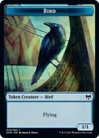 Bird (005) // Soldier Double-sided Token [Kaldheim Commander Tokens] | Mindsight Gaming