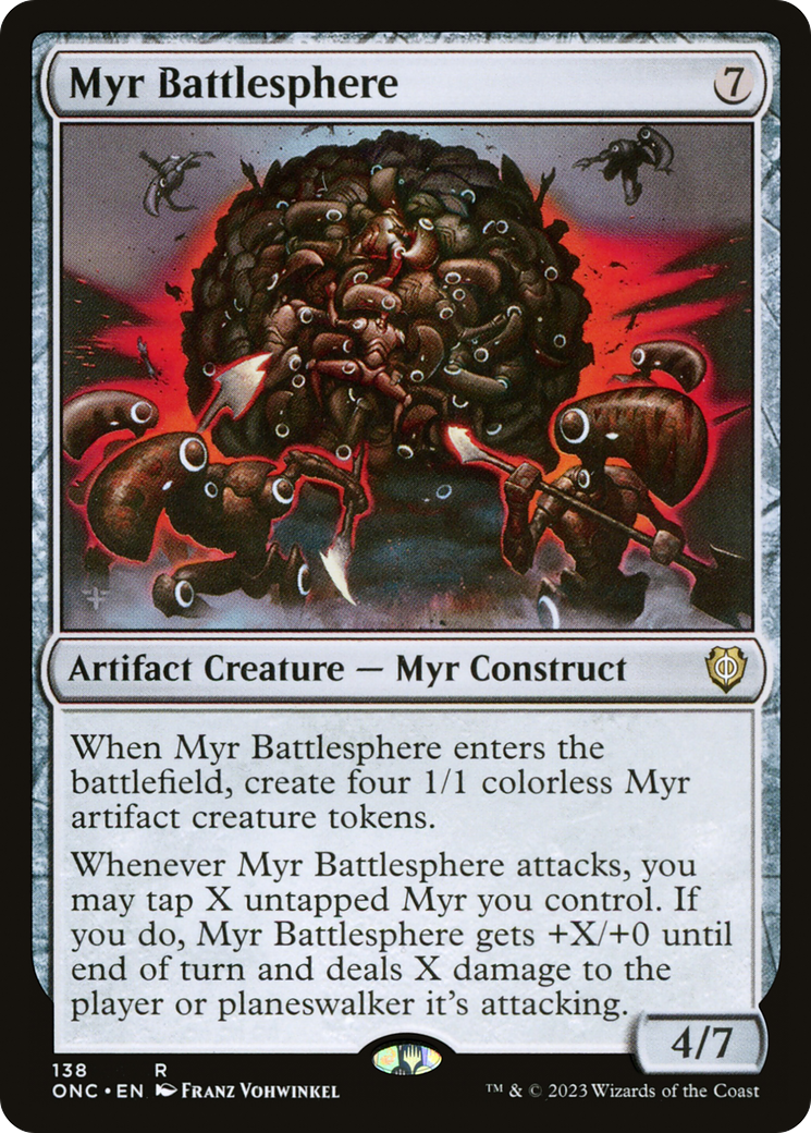 Myr Battlesphere [Phyrexia: All Will Be One Commander] | Mindsight Gaming