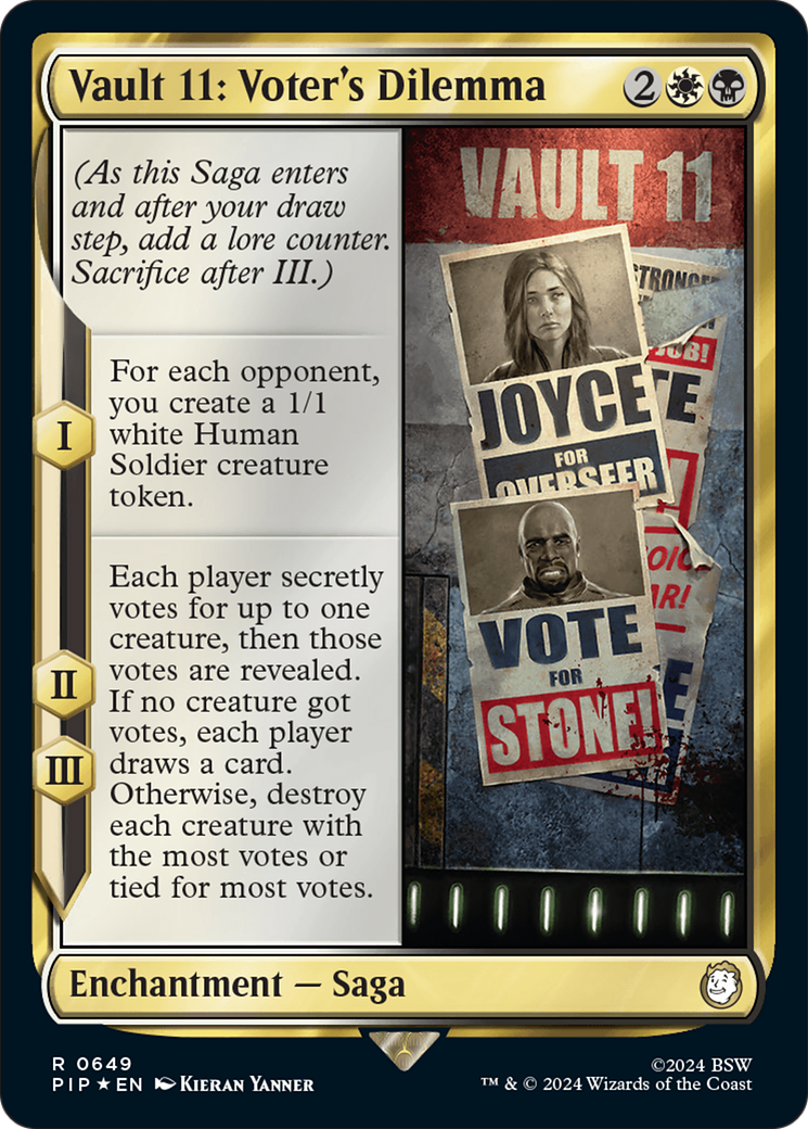 Vault 11: Voter's Dilemna (Surge Foil) [Fallout] | Mindsight Gaming