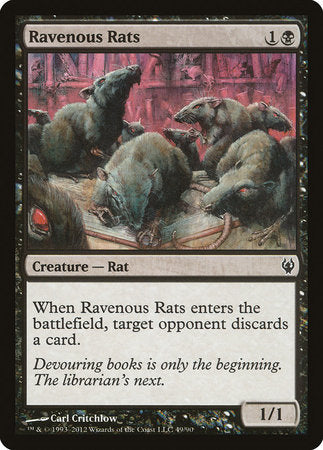 Ravenous Rats [Duel Decks: Izzet vs. Golgari] | Mindsight Gaming