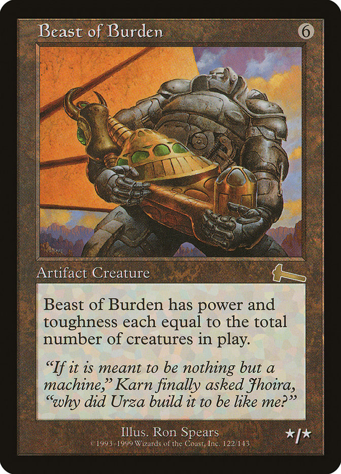 Beast of Burden [Urza's Legacy] | Mindsight Gaming