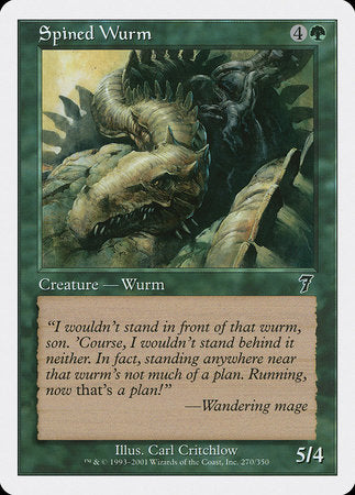 Spined Wurm [Seventh Edition] | Mindsight Gaming