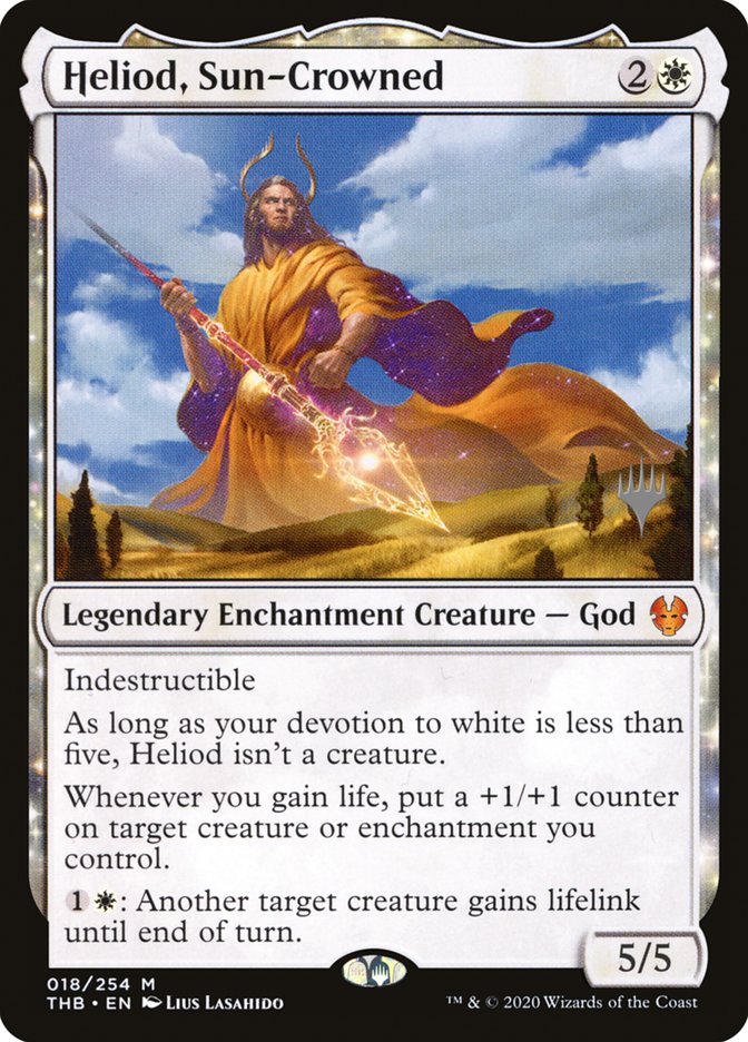 Heliod, Sun-Crowned (Promo Pack) [Theros Beyond Death Promos] | Mindsight Gaming