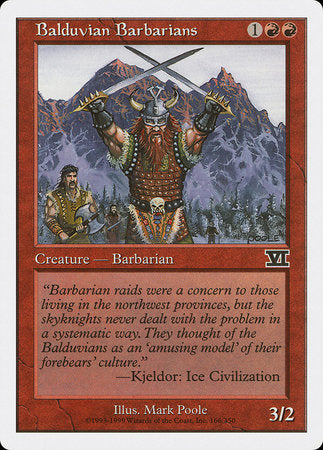 Balduvian Barbarians [Classic Sixth Edition] | Mindsight Gaming