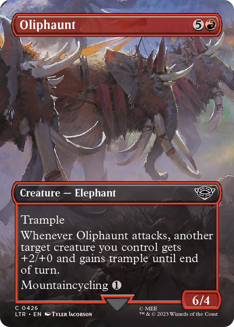 Oliphaunt (Borderless Alternate Art) [The Lord of the Rings: Tales of Middle-Earth] | Mindsight Gaming