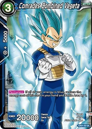 Comrades Combined Vegeta (EX01-02) [Mighty Heroes] | Mindsight Gaming