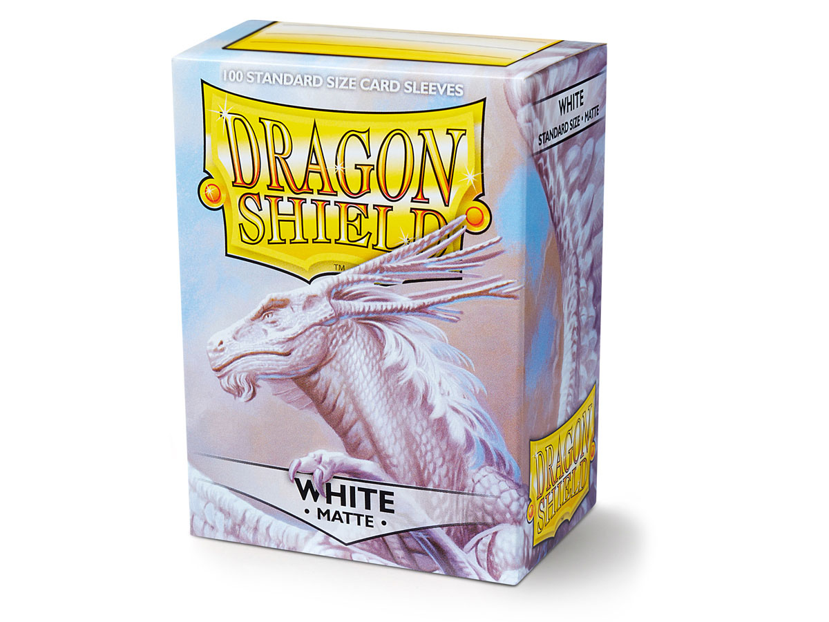 Dragon Shield Sleeves: Matte White | Mindsight Gaming