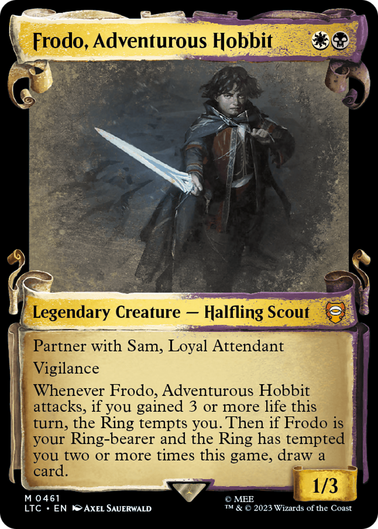 Frodo, Adventurous Hobbit [The Lord of the Rings: Tales of Middle-Earth Commander Showcase Scrolls] | Mindsight Gaming