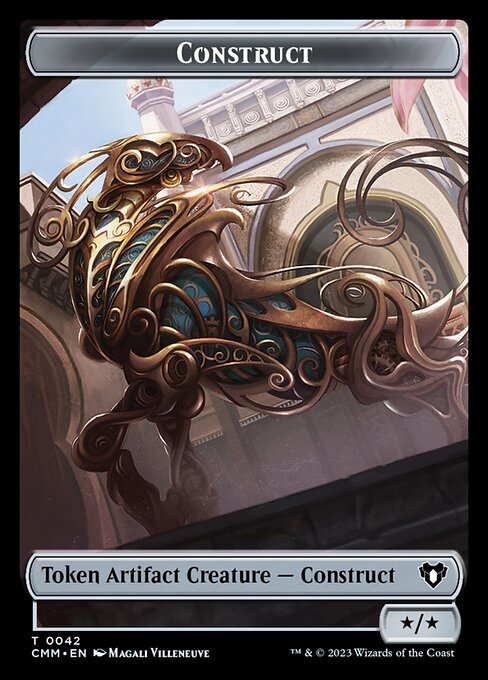 Elemental (0026) // Construct (0042) Double-Sided Token [Commander Masters Tokens] | Mindsight Gaming