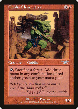 Goblin Clearcutter [Legions] | Mindsight Gaming