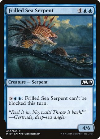 Frilled Sea Serpent [Core Set 2019] | Mindsight Gaming