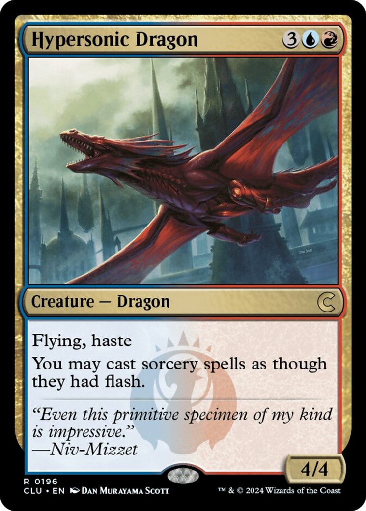 Hypersonic Dragon [Ravnica: Clue Edition] | Mindsight Gaming
