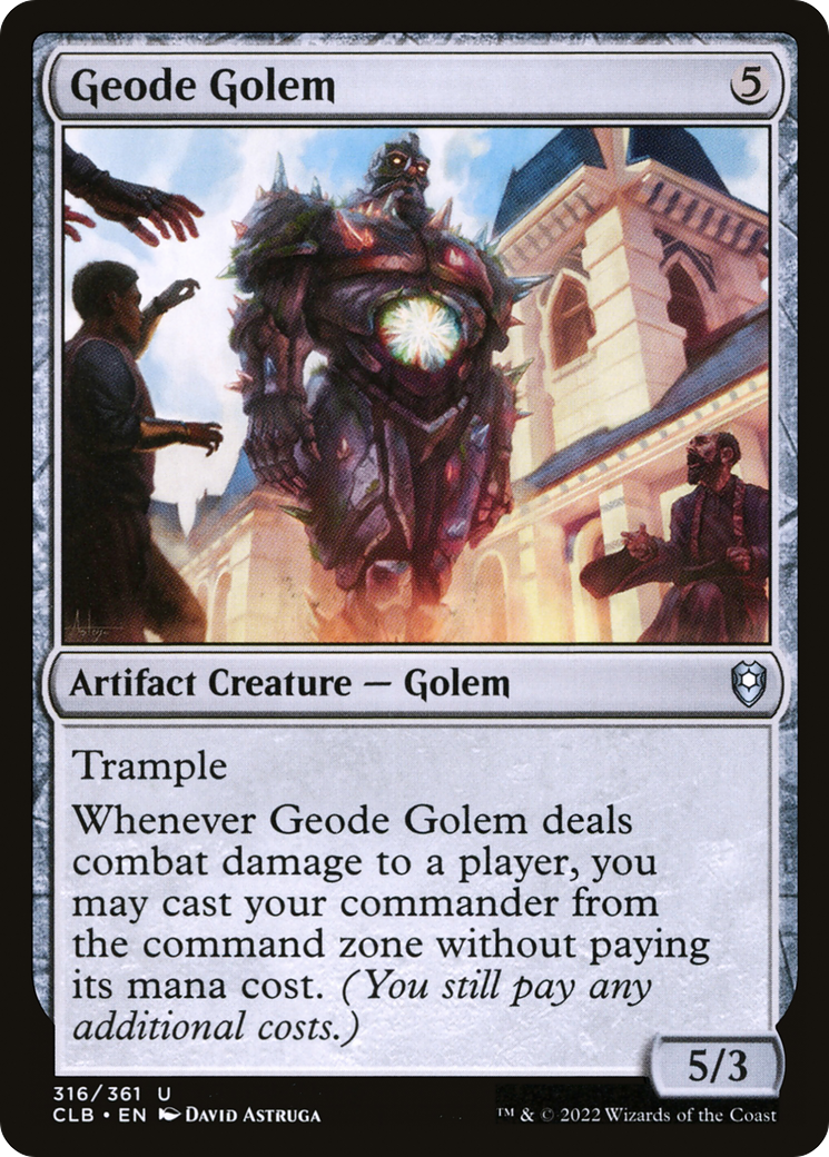 Geode Golem [Commander Legends: Battle for Baldur's Gate] | Mindsight Gaming