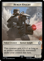 Human Knight // Copy Double-Sided Token [Fallout Tokens] | Mindsight Gaming