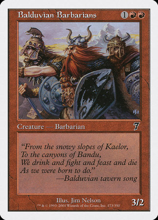 Balduvian Barbarians [Seventh Edition] | Mindsight Gaming
