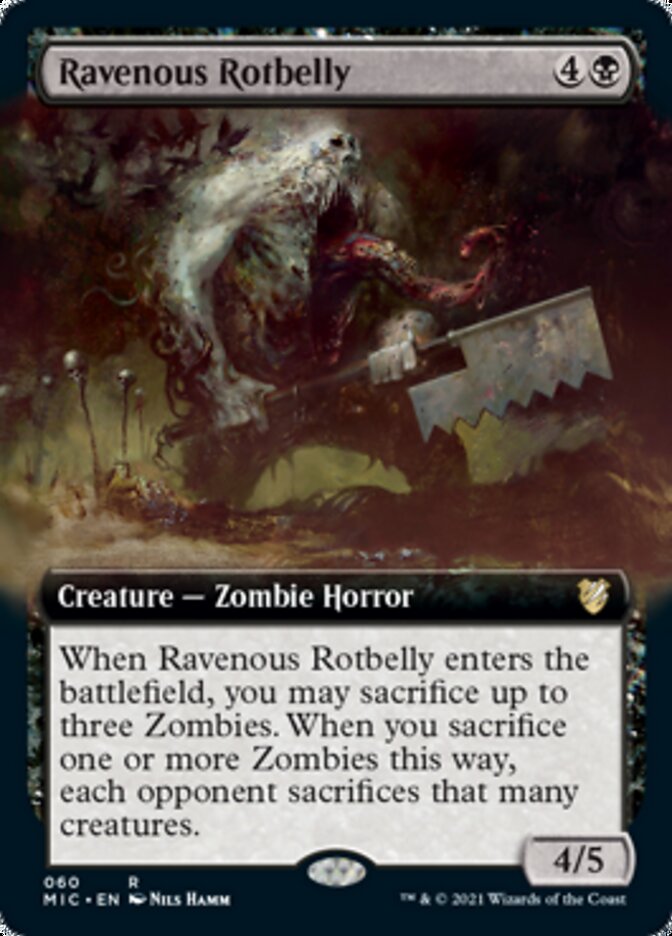 Ravenous Rotbelly (Extended) [Innistrad: Midnight Hunt Commander] | Mindsight Gaming