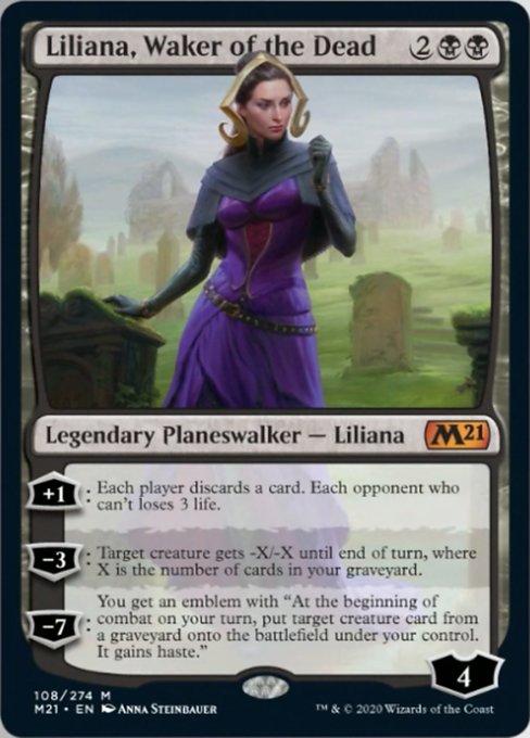 Liliana, Waker of the Dead [Core Set 2021] | Mindsight Gaming
