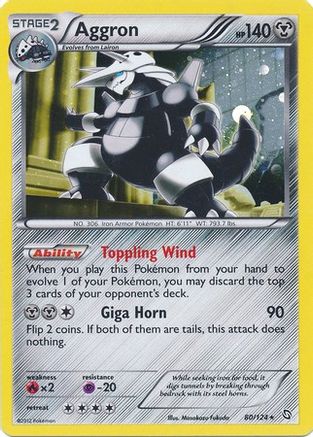 Aggron (80/124) (Cosmos Holo) [Black & White: Dragons Exalted] | Mindsight Gaming