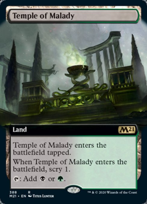 Temple of Malady (Extended Art) [Core Set 2021] | Mindsight Gaming
