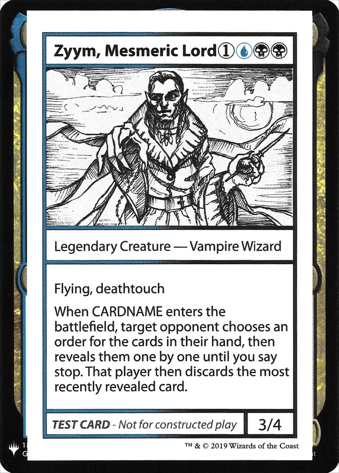 Zyym, Mesmeric Lord [Mystery Booster Playtest Cards] | Mindsight Gaming