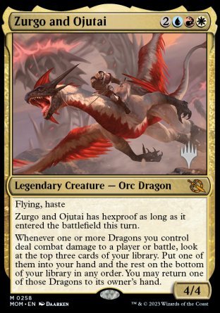 Zurgo and Ojutai (Promo Pack) [March of the Machine Promos] | Mindsight Gaming