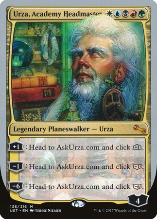 Urza, Academy Headmaster [Unstable] | Mindsight Gaming