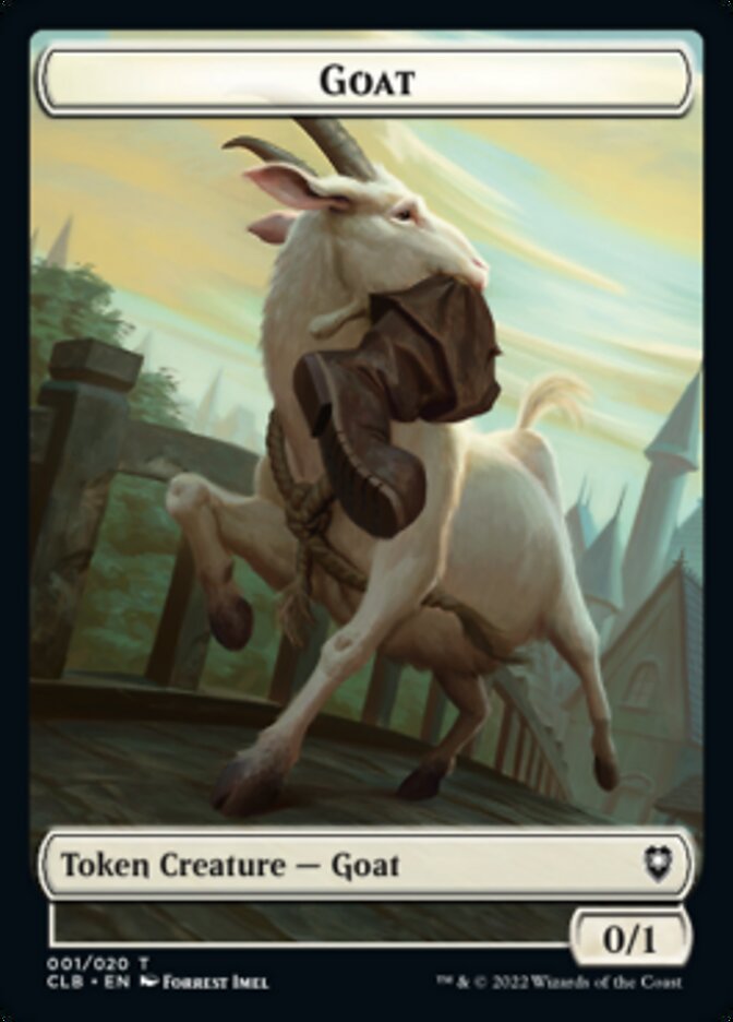 Goat Token [Commander Legends: Battle for Baldur's Gate Tokens] | Mindsight Gaming