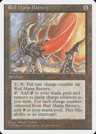 Red Mana Battery [Fourth Edition] | Mindsight Gaming