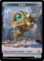 Feather // Servo Double-Sided Token [March of the Machine Commander Tokens] | Mindsight Gaming