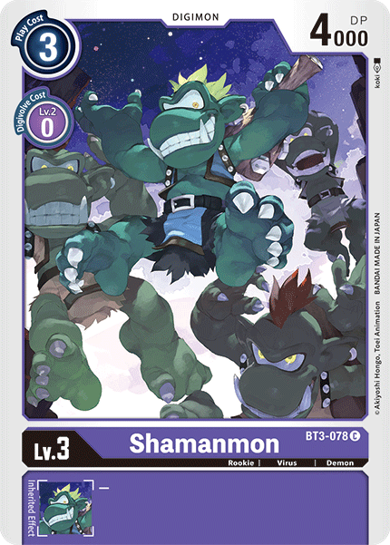 Shamanmon [BT3-078] [Release Special Booster Ver.1.5] | Mindsight Gaming