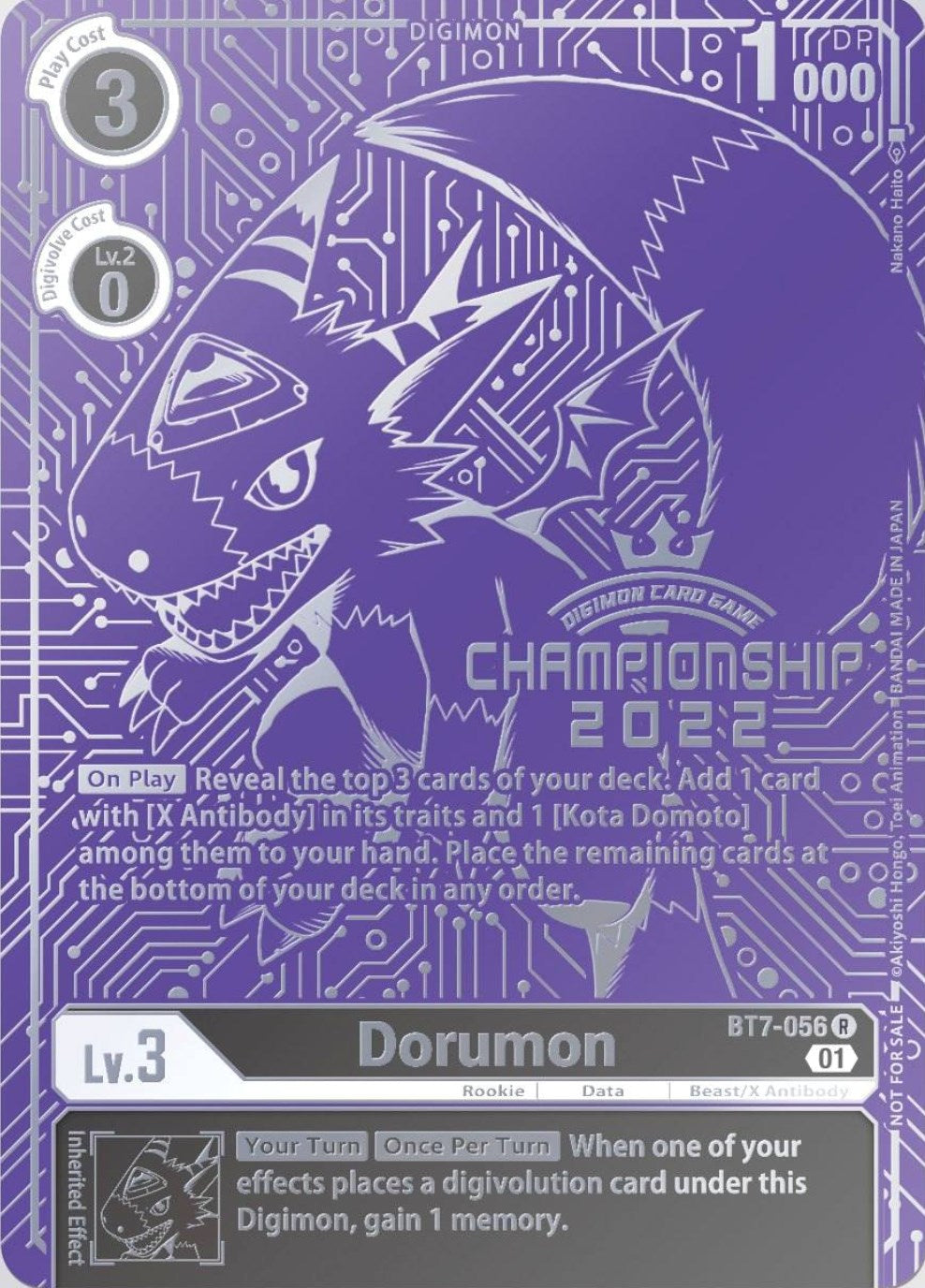 Dorumon [BT7-056] (2022 Championship Finals Top 16) [Next Adventure Promos] | Mindsight Gaming