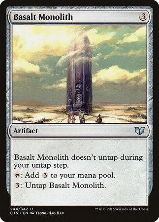 Basalt Monolith [Commander 2015] | Mindsight Gaming