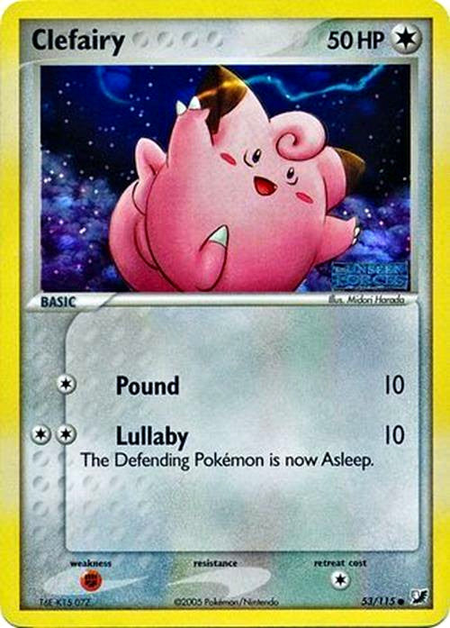 Clefairy (53/115) (Stamped) [EX: Unseen Forces] | Mindsight Gaming