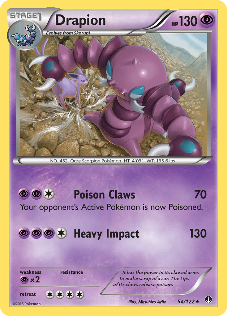 Drapion (54/122) [XY: BREAKpoint] | Mindsight Gaming