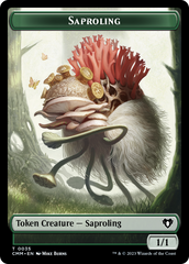 Saproling // Satyr Double-Sided Token [Commander Masters Tokens] | Mindsight Gaming