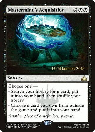 Mastermind's Acquisition [Rivals of Ixalan Promos] | Mindsight Gaming