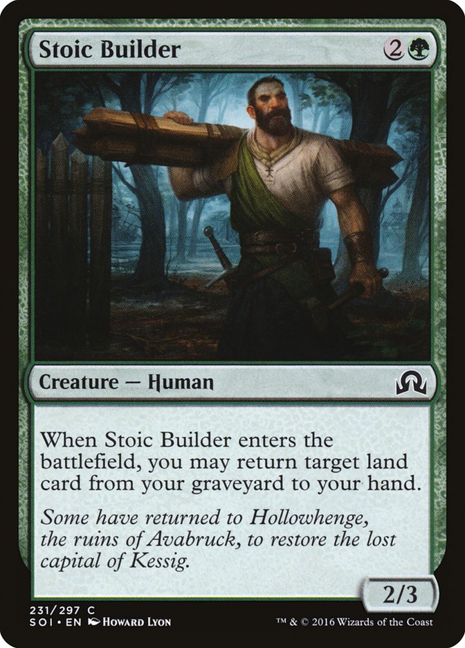 Stoic Builder [Shadows over Innistrad] | Mindsight Gaming