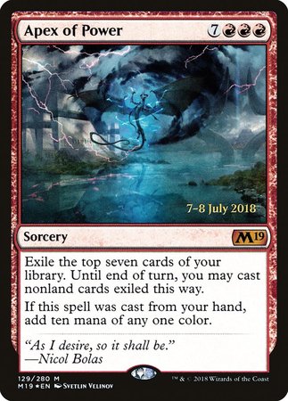 Apex of Power [Core Set 2019 Promos] | Mindsight Gaming