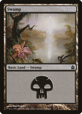 Swamp (307) [Commander 2011] | Mindsight Gaming