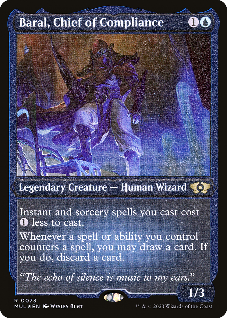 Baral, Chief of Compliance (Foil Etched) [Multiverse Legends] | Mindsight Gaming