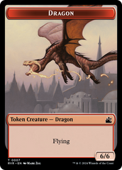 Bird // Dragon Double-Sided Token [Ravnica Remastered Tokens] | Mindsight Gaming