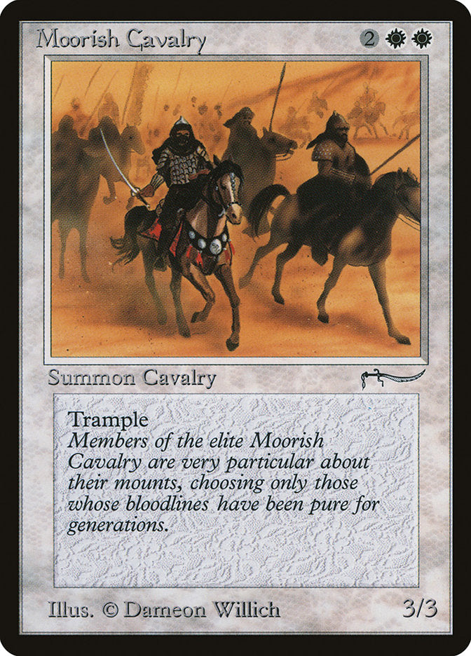Moorish Cavalry (Dark Mana Cost) [Arabian Nights] | Mindsight Gaming