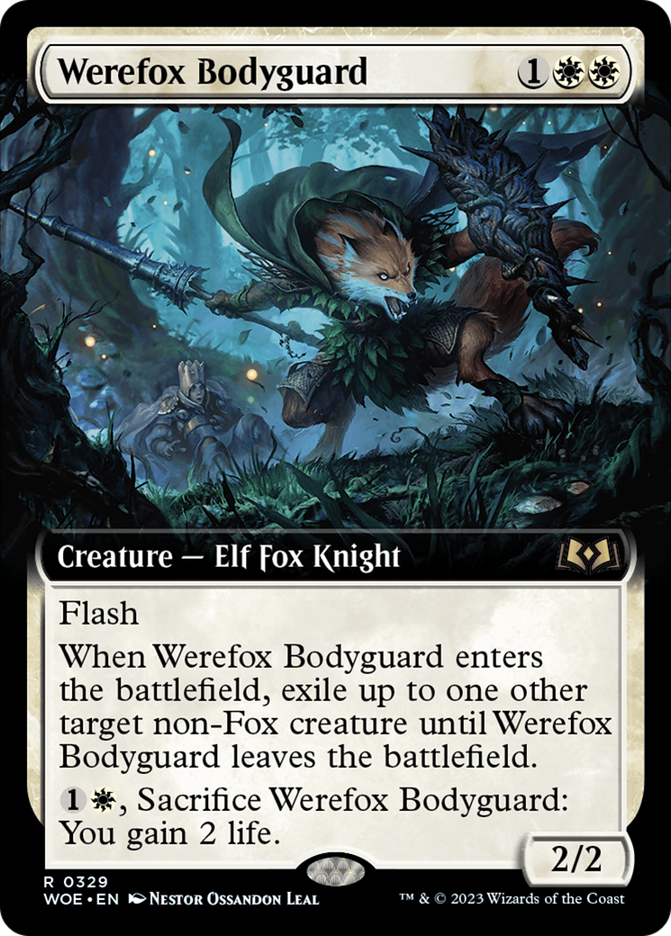 Werefox Bodyguard (Extended Art) [Wilds of Eldraine] | Mindsight Gaming