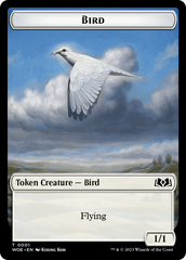 Bird // Food (0013) Double-Sided Token [Wilds of Eldraine Tokens] | Mindsight Gaming