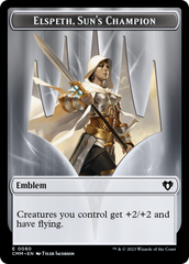 Elspeth, Sun's Champion Emblem // Copy (55) Double-Sided Token [Commander Masters Tokens] | Mindsight Gaming