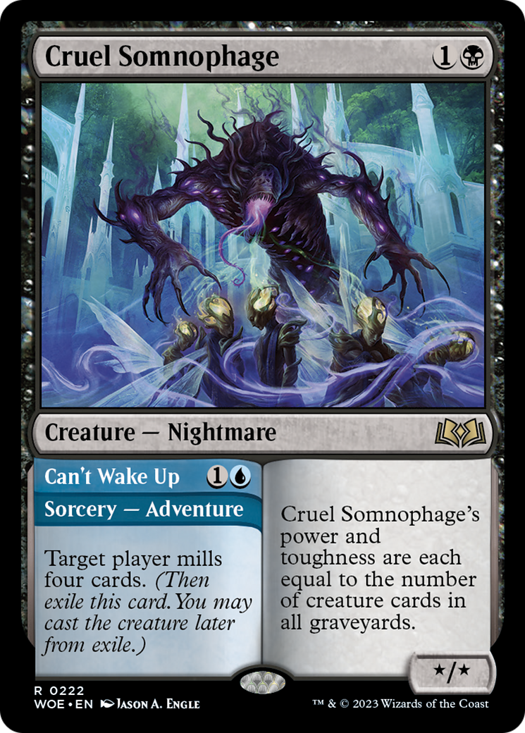 Cruel Somnophage // Can't Wake Up [Wilds of Eldraine] | Mindsight Gaming
