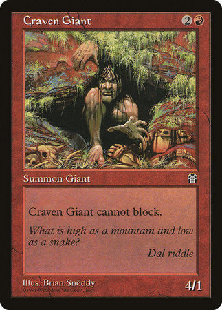 Craven Giant [Stronghold] | Mindsight Gaming